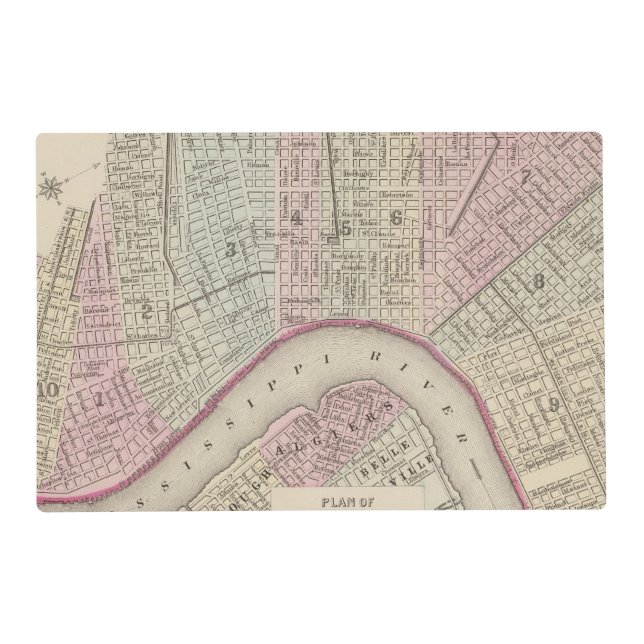 New Orleans 3 Placemat (Front)