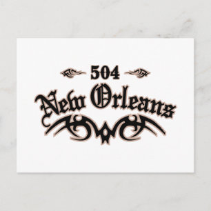 New Orleans 504 Postcard