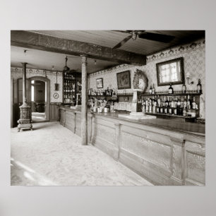 New Orleans Absinthe Room, 1906. Vintage Photo Poster