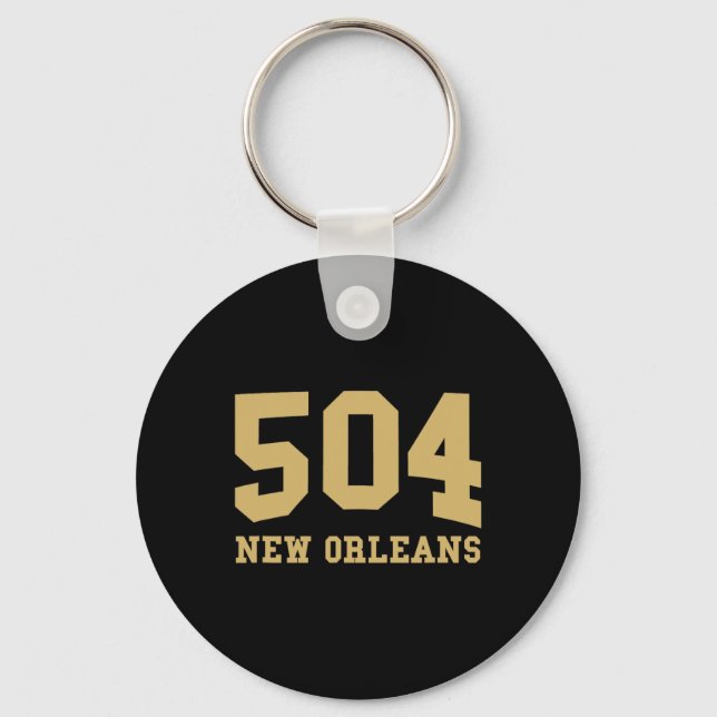 New Orleans Area Code 504 - Hometown Pride - Clic  Keychain (Front)