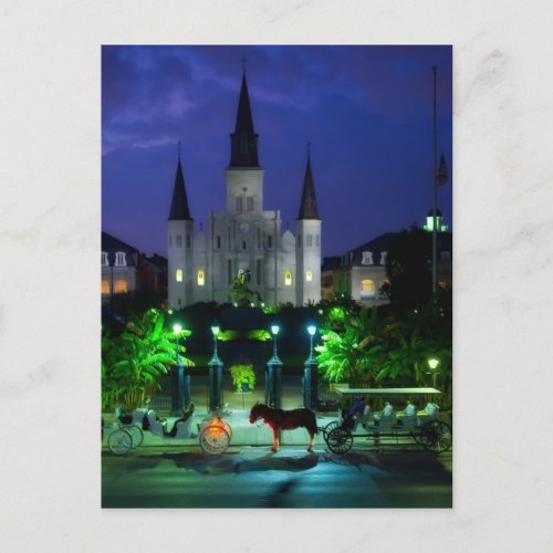 New Orleans at Night Postcard