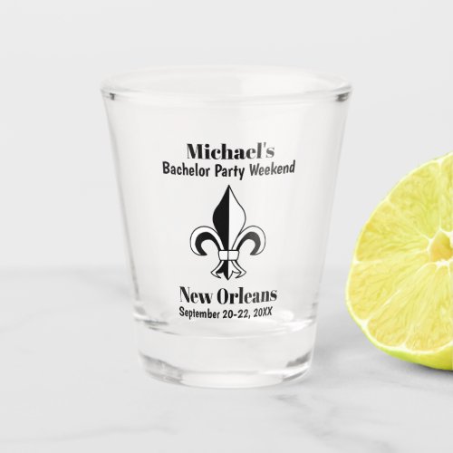 New Orleans Bachelor Party Favor Guys Trip Shot Glass
