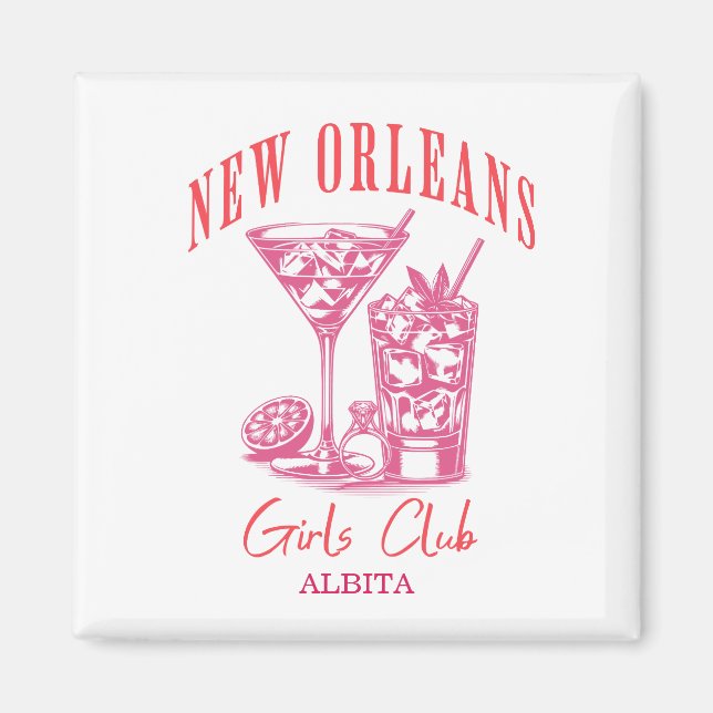 New orleans bachelorette magnet (Front)