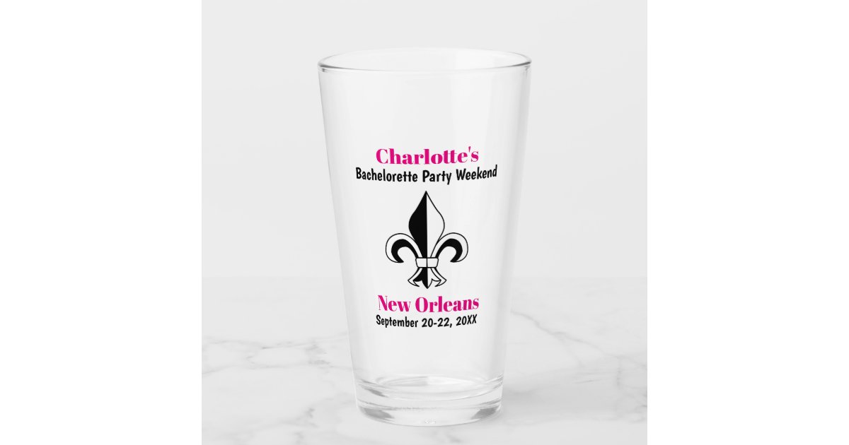 New Orleans Bachelorette Party Favor Trip Pint Glass Zazzle Com