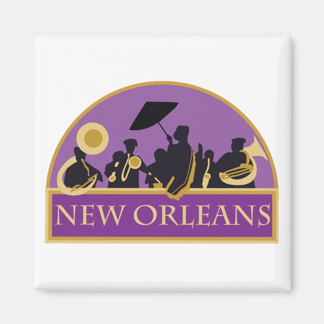 New Orleans Band Magnet (Front)