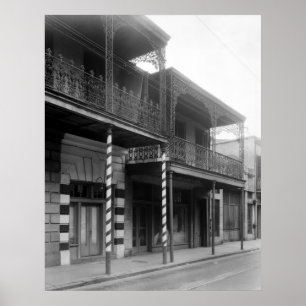 New Orleans Barbershop, 1930s Poster