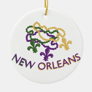 New Orleans Beads Ceramic Ornament