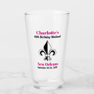 New Orleans Birthday Party Girls Trip Pint Glass
