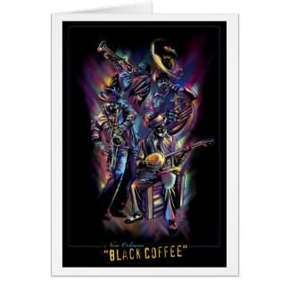 "New Orleans - Black Coffee" (Blank Inner) Cards