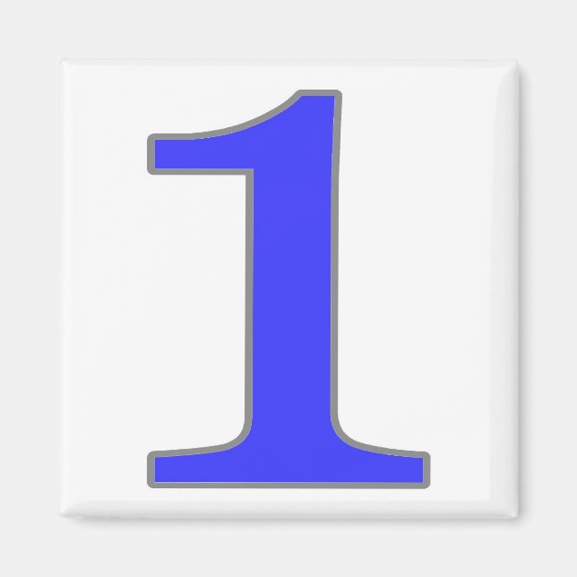 New Orleans Blue Tile Magnet (Front)