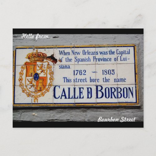 New Orleans Bourbon Street Postcard