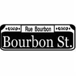 New Orleans Bourbon Street Sign Cutout<br><div class="desc">Bourbon Street sign from New Orleans</div>