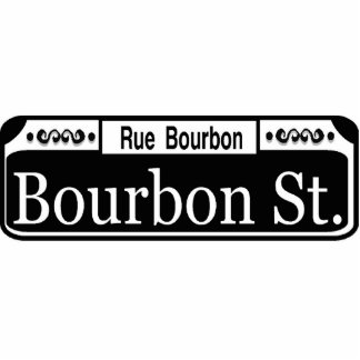 New Orleans Bourbon Street Sign Cutout