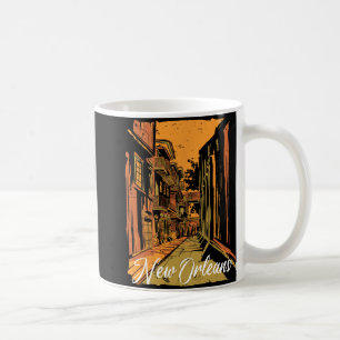 New Orleans Bourbon Street Souvenir French Quarter Coffee Mug