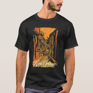 New Orleans Bourbon Street Souvenir French Quarter T-Shirt