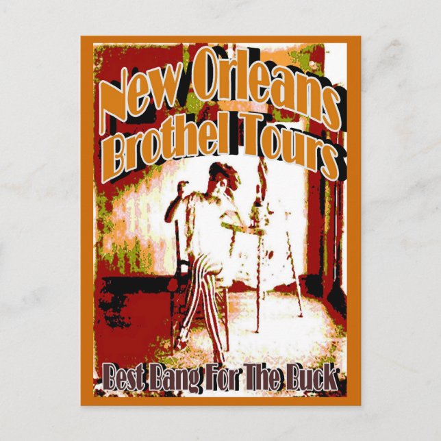New Orleans Brothel Tours Postcard (Front)