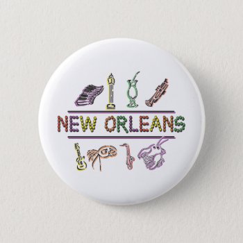 New Orleans Button by Incatneato at Zazzle