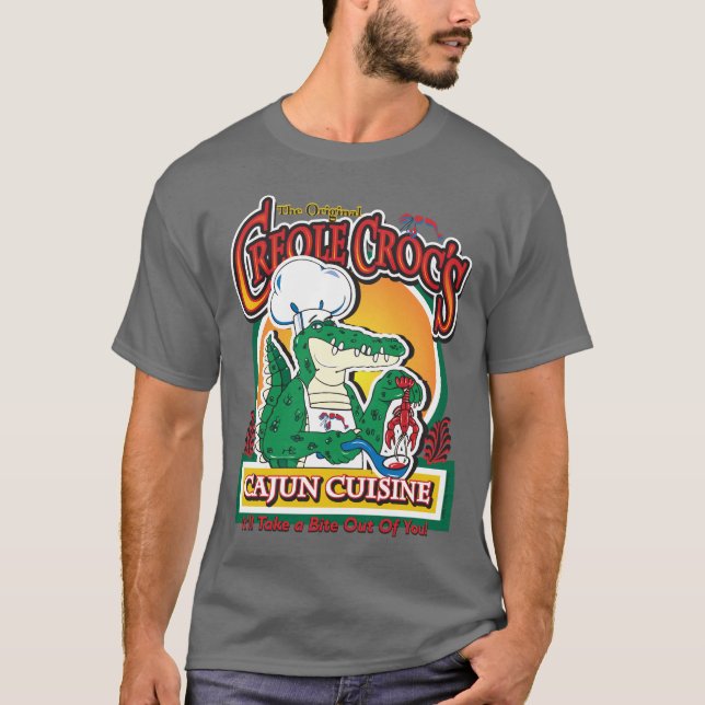 New Orleans Cajun Crocodile T-Shirt (Front)