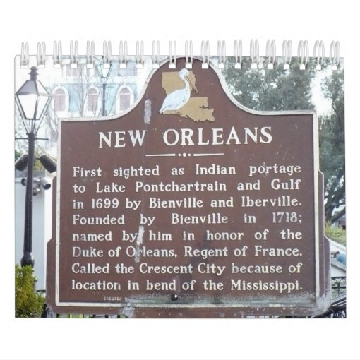 New Orleans Calendar Zazzle