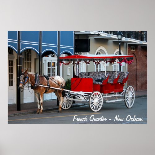 New Orleans Carriage Ride Poster