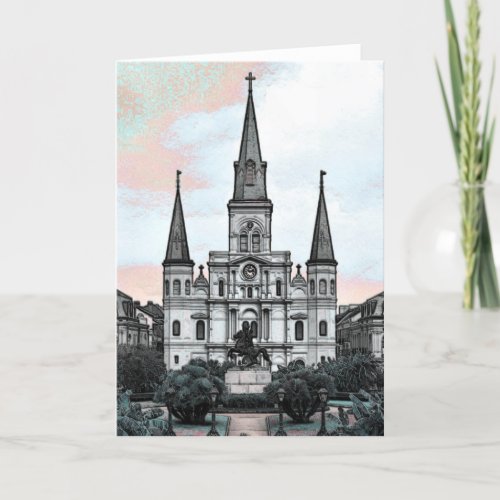 New Orleans Cathedral Card