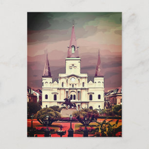 New Orleans Cathedral Postcard