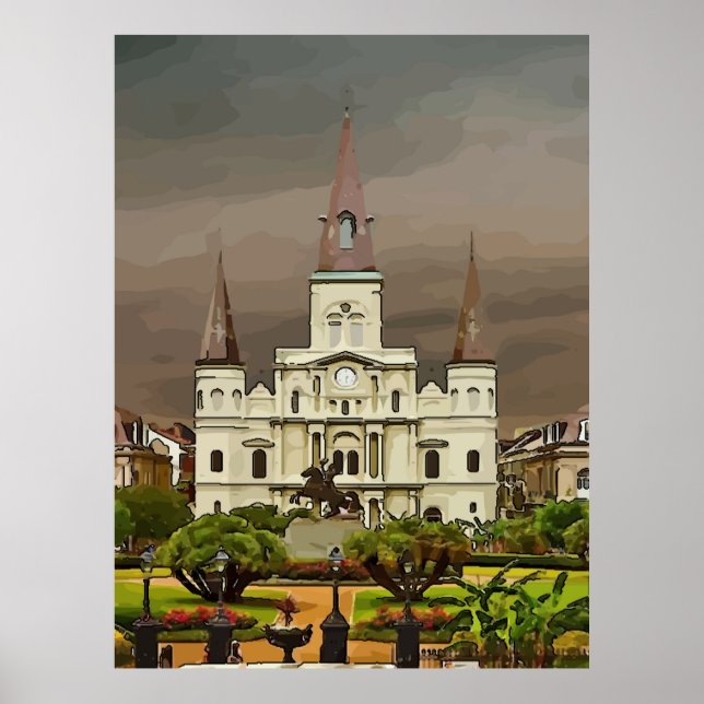 New Orleans Cathedral Poster (Front)