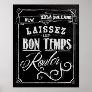 New Orleans Chalkboard Poster