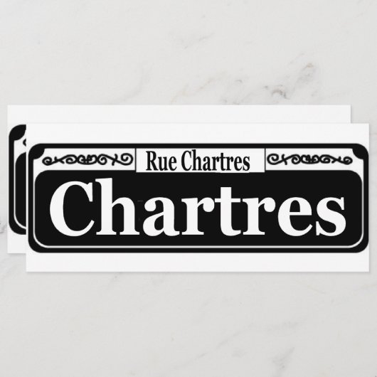 New Orleans Chartres St Sign (Front/Back)