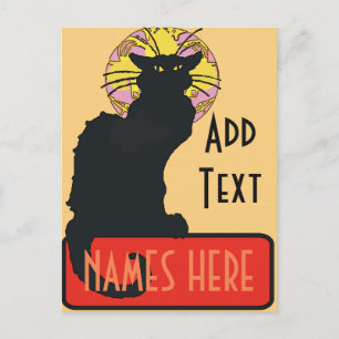 New Orleans Chat Noir Edit Text 2017 Poster Postcard
