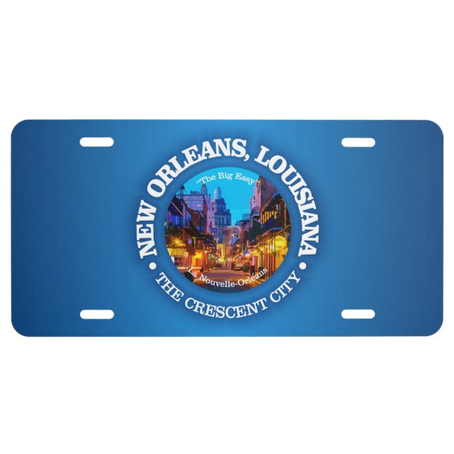 New Orleans (cities) License Plate (Front)