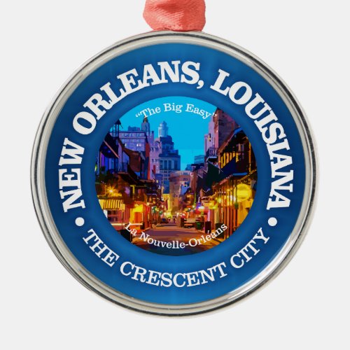 New Orleans cities Metal Ornament