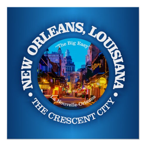 New Orleans cities Poster