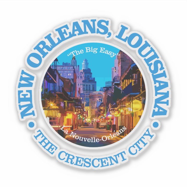 New Orleans (cities) Sticker (Front)