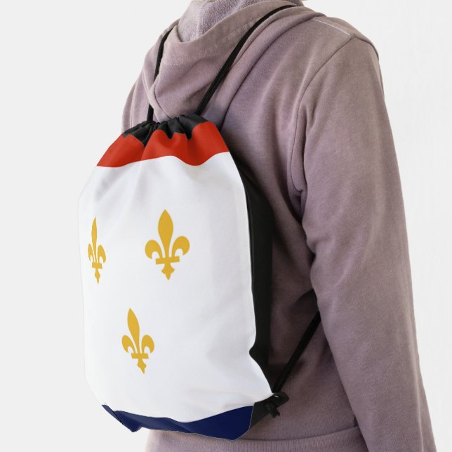 New Orleans city flag Drawstring Bag (Insitu)