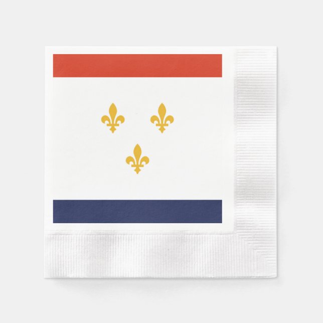 New Orleans city flag Napkins (Front)