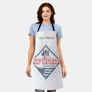 New Orleans City Louisiana United States Vintage Apron