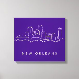 New Orleans City Skyline Canvas Print
