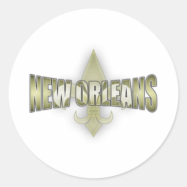New Orleans Classic Round Sticker (Front)