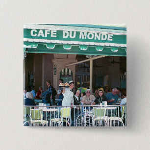 New Orleans Coffee and Beignets Pinback Button
