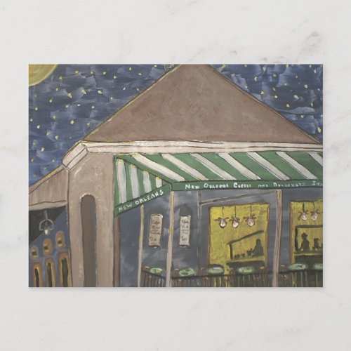 New Orleans Coffee Stand Postcard