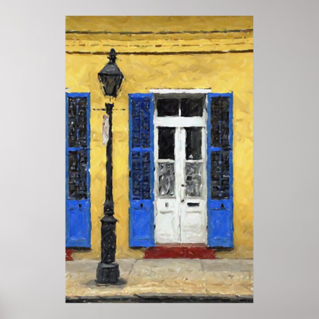 New Orleans Colors - Doors & Shutters Print (Front)