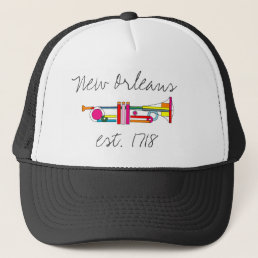 New Orleans Cool Jazz Trumpet Trucker Hat