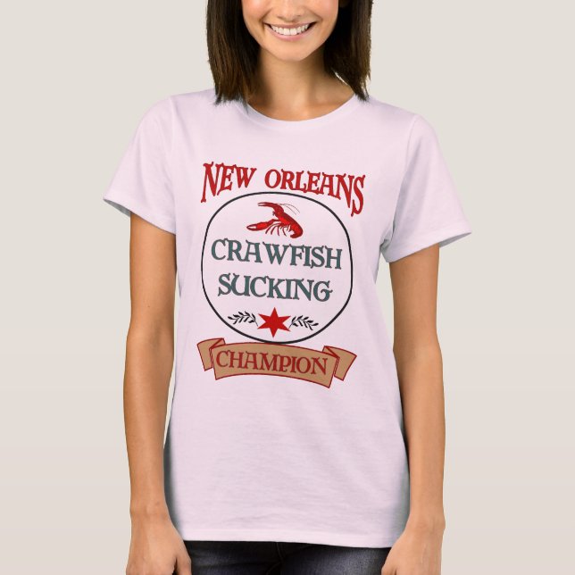 New Orleans Crawfish Champ T-Shirt (Front)