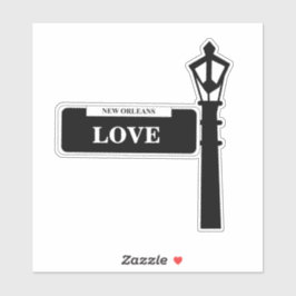 New Orleans Custom Street Sign Sticker