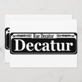 New Orleans Decatur St Sign (Front/Back)