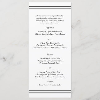 New Orleans Destination Wedding Menu