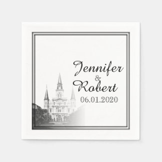 New Orleans Destination Wedding Napkin