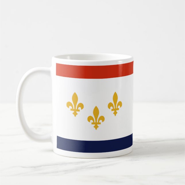 New Orleans Flag Coffee Mug (Left)