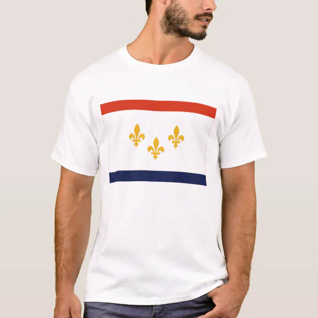 New Orleans Flag T-Shirt | Zazzle